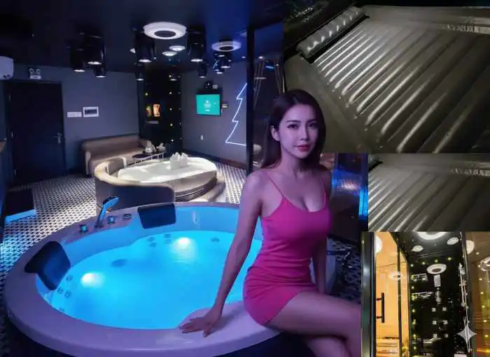 胡志明市頂級殘廢澡水療空間，大型浴缸與充滿蒸汽的氤氳氛圍，展現帝王級的放鬆享受，寫實主義風格