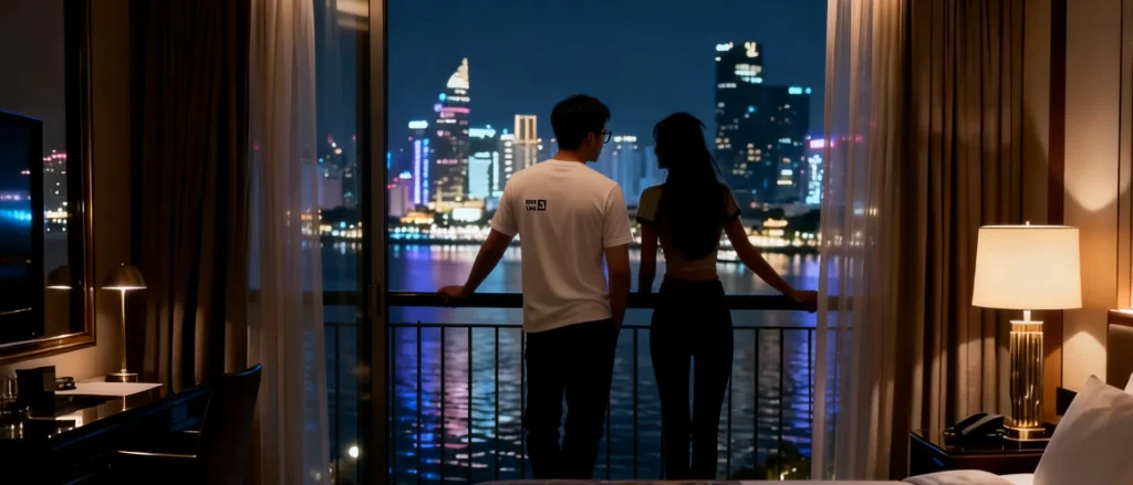西貢艾美酒店河畔套房夜景