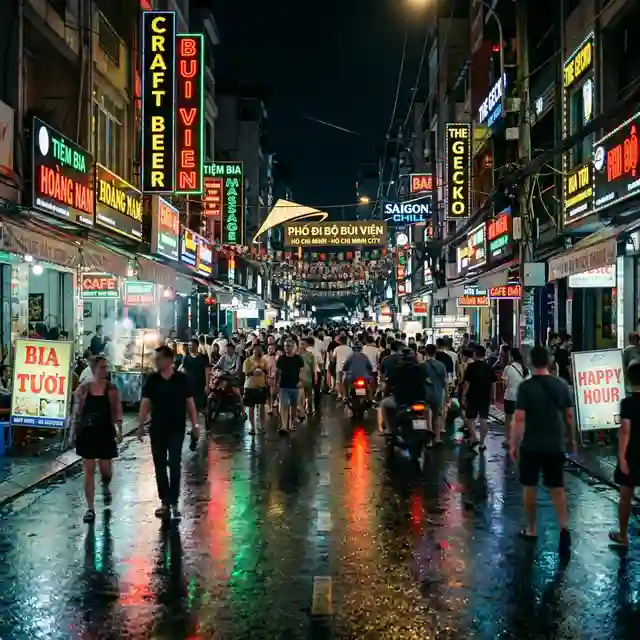 范五老街深夜街景全景