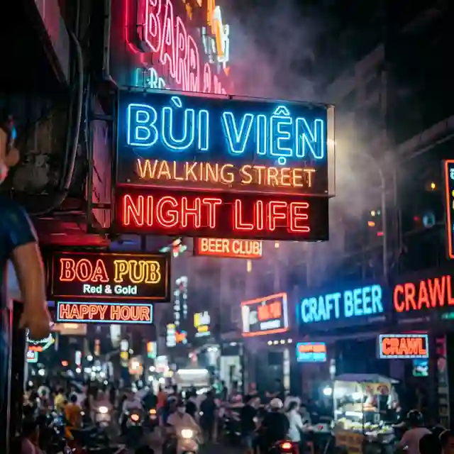 霓虹燈下的迷幻氛圍