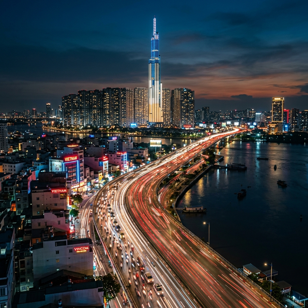 胡志明市霓虹夜色・遲來的畢業旅行
